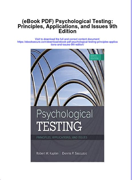 Psychological Testing Principles And Applications Explained