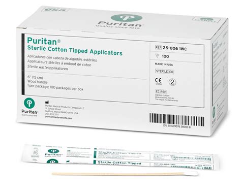 Puritan Sterile Cotton Tipped Applicators For Medical Use