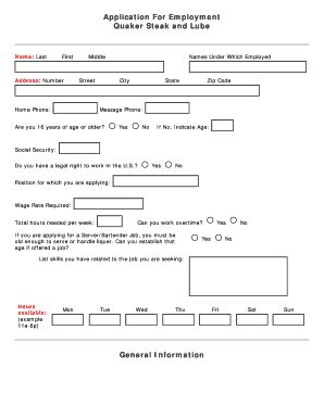 Quaker Steak And Lube Job Application And Career Guide