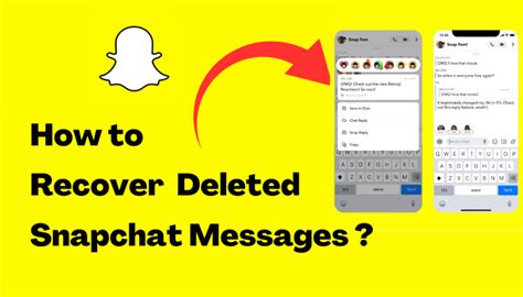 Recover Deleted Snapchat Messages With Recovery Apps