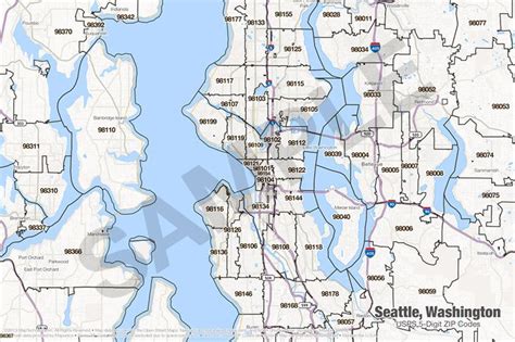 Seattle Wa Zip Code Map And Boundary Guide