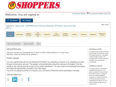 Shoppers World Job Application Guide