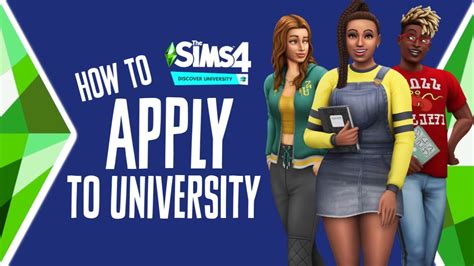 Simplifying University Applications In Sims 4