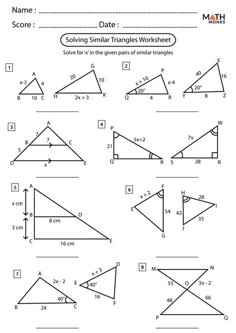 Solving Application Problems Using Similar Triangles Made Easy