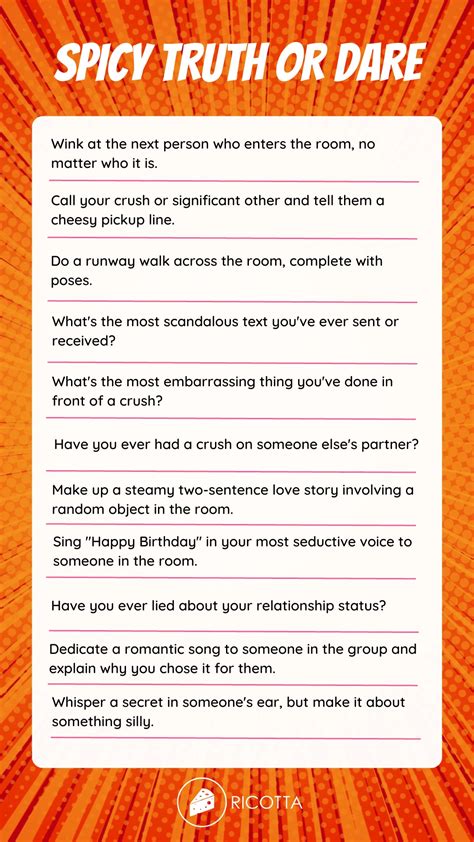 Spicy Truth Or Dare Questions For Adults