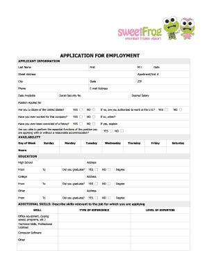 Sweetfrog Job Application: Easy Steps To Employment