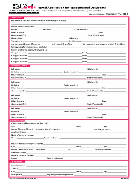 Taa Rental Application Form: A Step-By-Step Guide