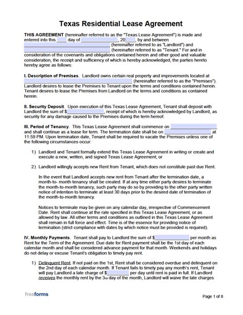 Texas Rental Lease Application Process Explained