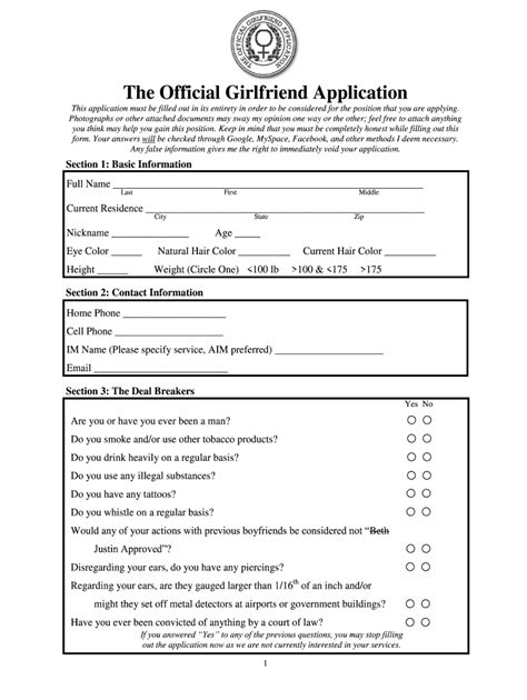 The Official Gf Application Guide