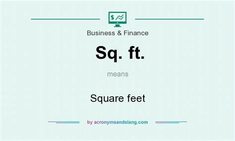 The Secret To Sf: Uncovering The Acronym For Square Feet