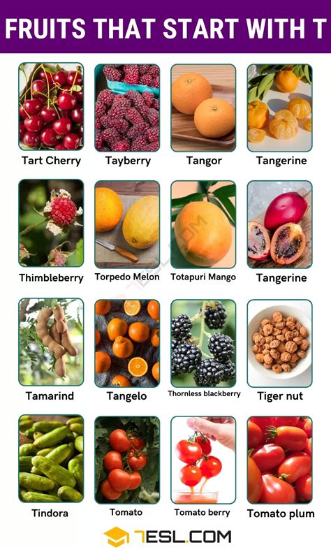 Top Tasty Fruits That Start With T