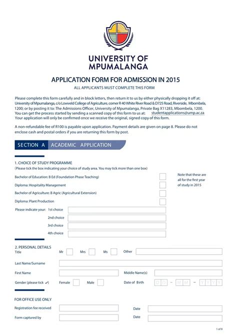 University Of Mpumalanga Online Application Process Made Easy