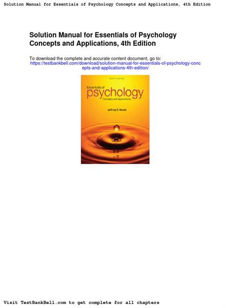 Unlocking Psychology Concepts And Applications Essentials