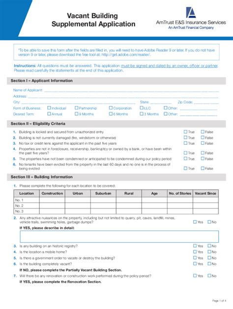 Vacant Building Supplemental Application Guide