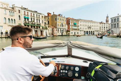 Venice To Marco Polo Airport By Water Taxi