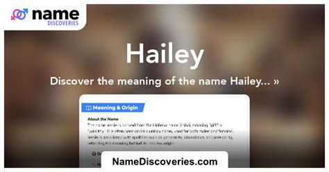 What Does Hailey Mean: Origin And Name Significance