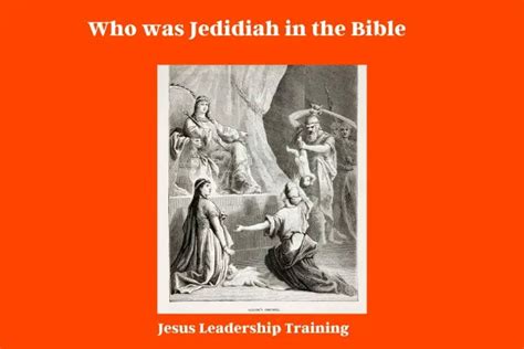 Who Was Jedidiah In The Bible