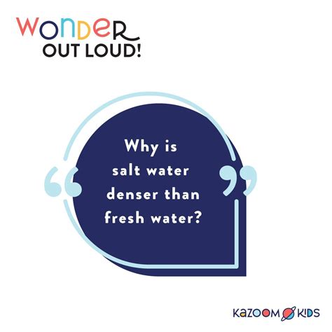 Why Salt Water Is Denser Than Fresh Water