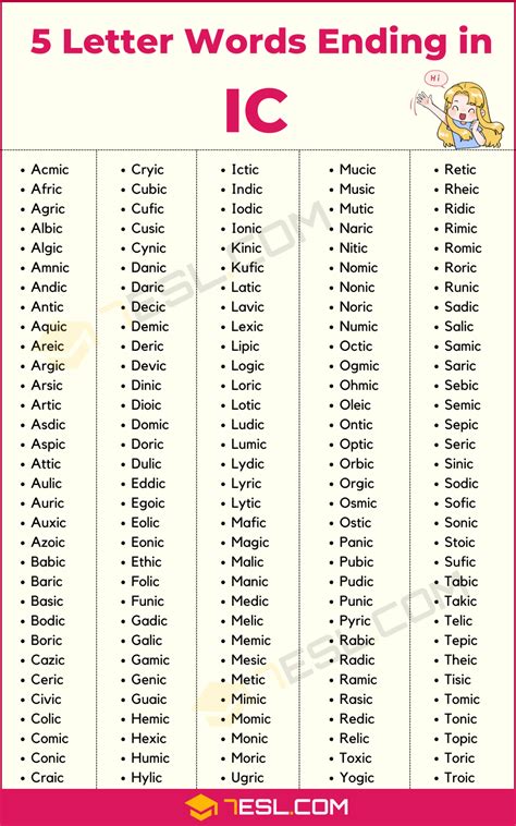 Words That End In Ic: A Comprehensive List And Guide