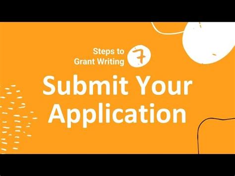 Writing A Winning Grant Application